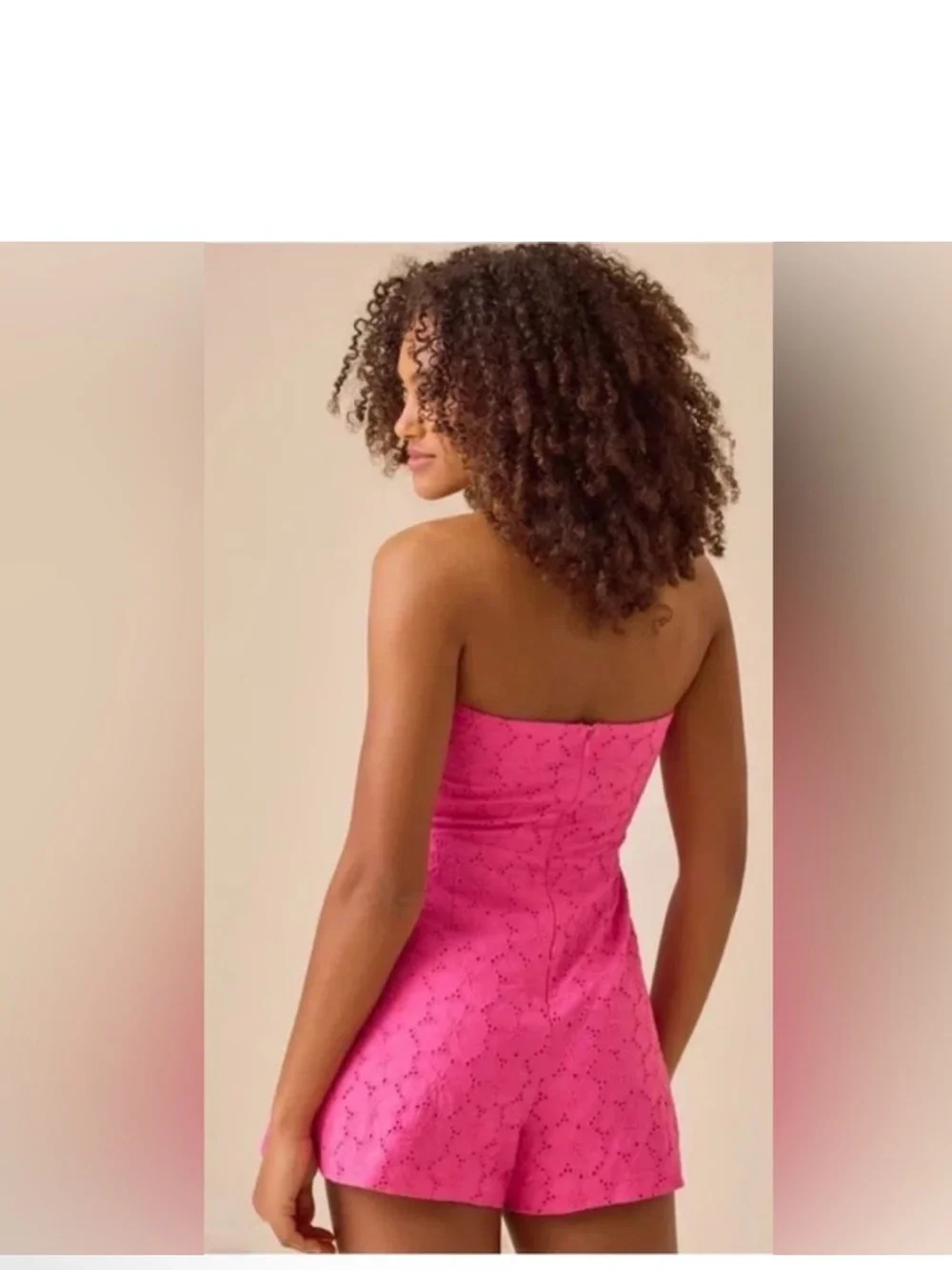 Altar’d State Baylyn Strapless Romper Sz S